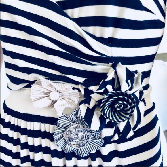 Anthropologie little yellow button Jersey dress - Picture 2 of 5